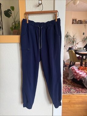 Jaanuu scrub jogger - Navy Blue - Medium Petite EUC